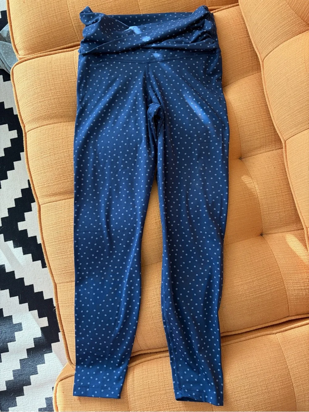 Women’s Nike Navy Blue Polka Dot Yoga Leggings